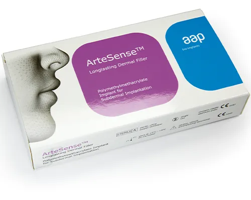 ArteSense semi-permanent collagen dermal filler, one of the genuine products used at Banobagi