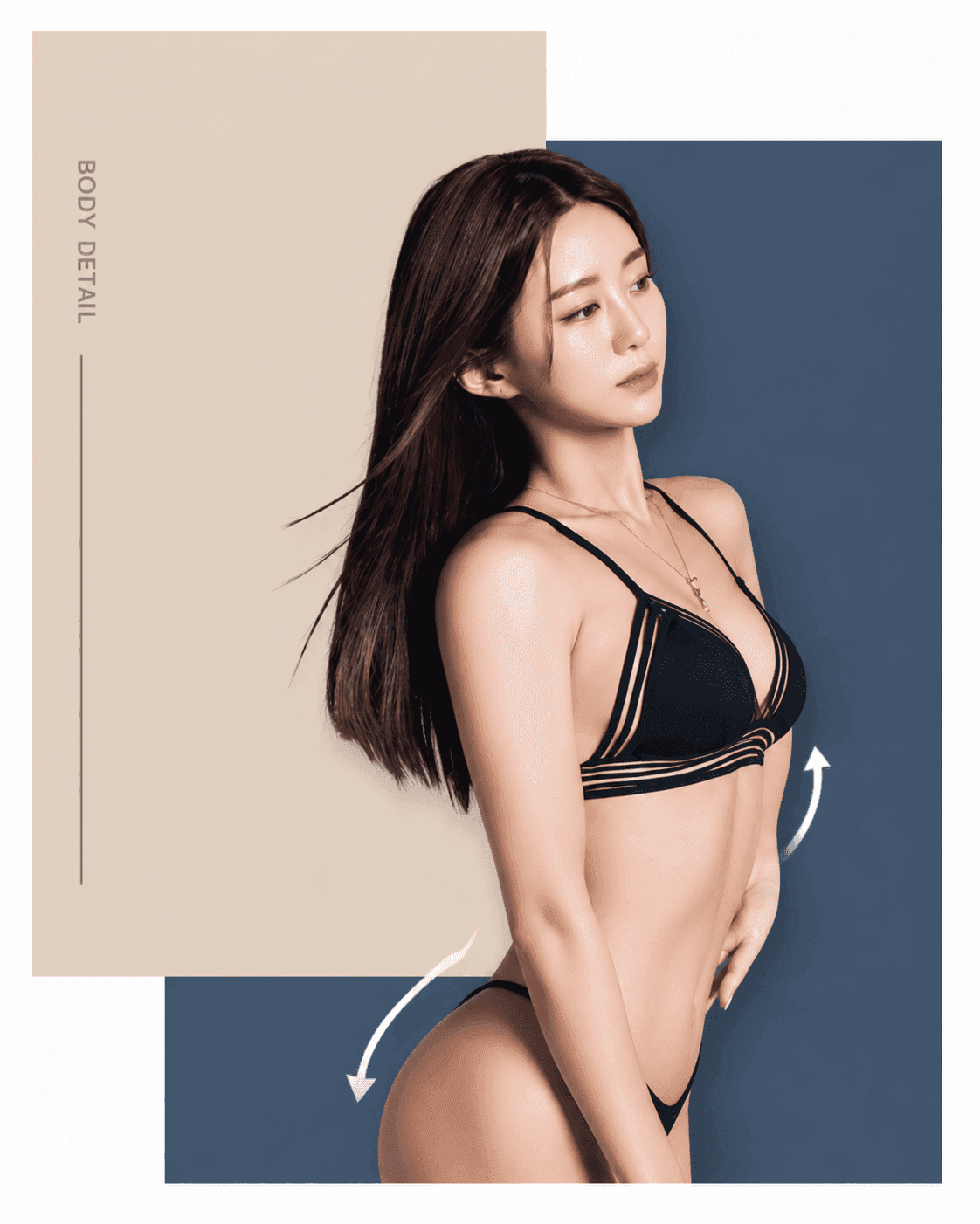 Banobagi body surgery patient, slim and toned body line